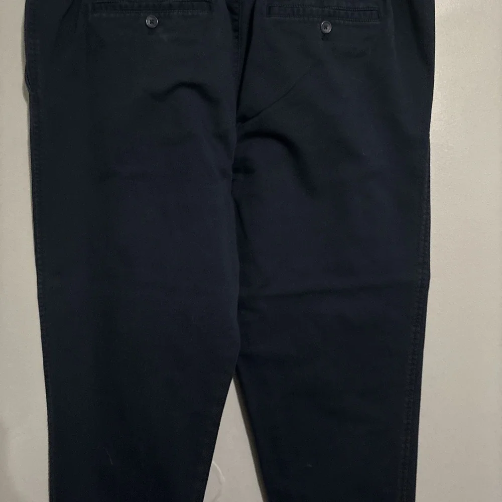 Banana Republic Mens‎ Travel Jogger Pants XL Navy Blue Performance Mid Rise Tie